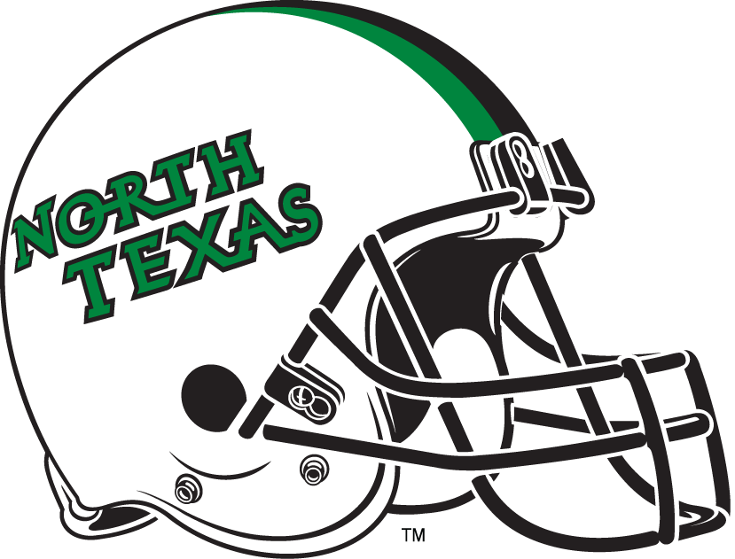 North Texas Mean Green 2005-Pres Helmet Logo v2 diy fabric transfer